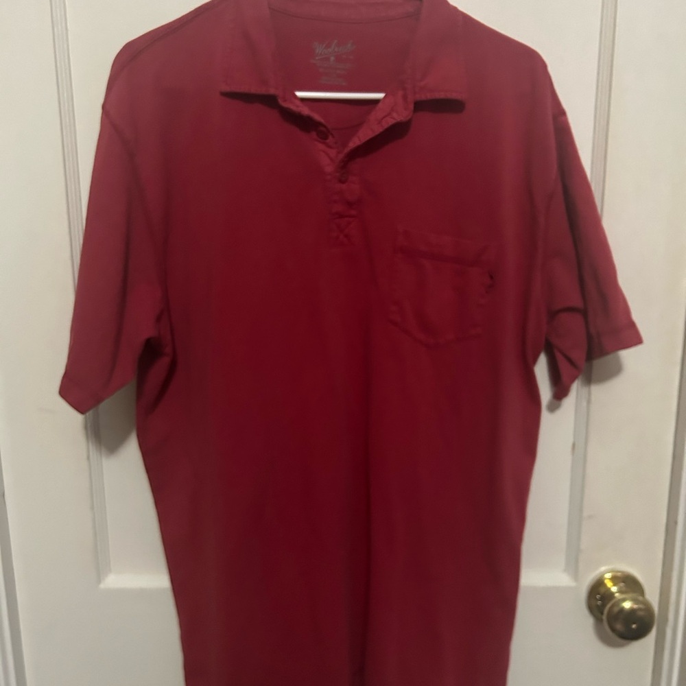 Woolrich Deep Red Polo Shirt